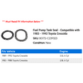 thumbnail image 2 of Fuel Pump Tank Seal - Compatible with 1983 - 1992 Toyota Cressida - Spectra Premium, 2 of 2