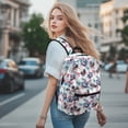 thumbnail image 4 of Chririnla Eagle US Flag Tropical Backpack for Boys and Girls Middle Elementary School Bag 17 Inch Lightweight Large Capacity Bookpack Back to School Gifts, 4 of 7