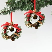 Hwkond Under $10 Christmas Indoor Decor Beautiful Christmas Decorations Wreaths Bells Window Porch Hanging Christmas Tree Christmas Home Decor Gifts,MulticolorD