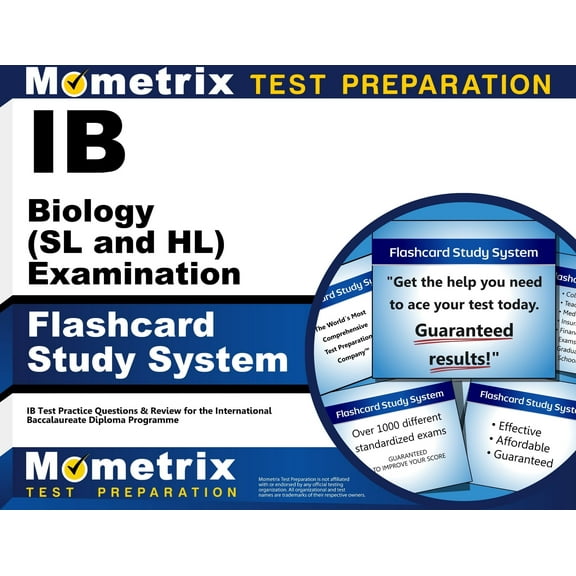 Ib Biology (SL and Hl) Examination Flashcard Study System: Ib Test Practice Questions & Review for the International Baccalaureate Diploma Programme (Other)