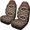 Aztec Brown, variant on Garronmavis Aztec African Tribal 2 Piece Seat Cover Women Front Seat Protector Seat Dust Cover Auto Cover Washable Car Seat Dust Cover for Men