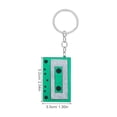 thumbnail image 2 of DINHEAROM 3Pcs Retro Style Acrylic Keychain Cassette Tape Charms for Girls Black Red .8x7.9x0.35in, 2 of 8