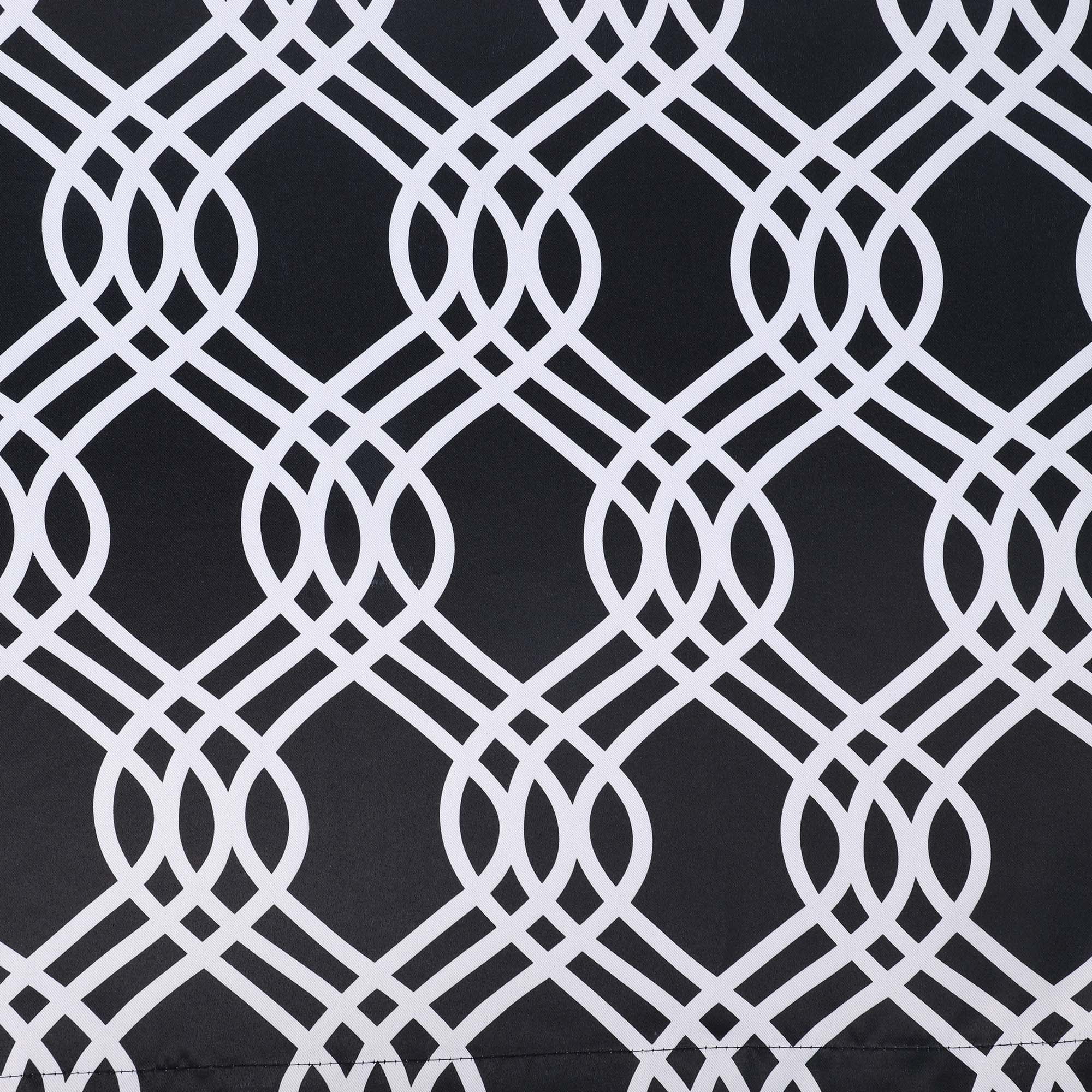 Superior Ribbon Blackout Curtains Set of 2, Grommet Header Cutain Panel Pair, Navy Blue, 52"W x 96"L