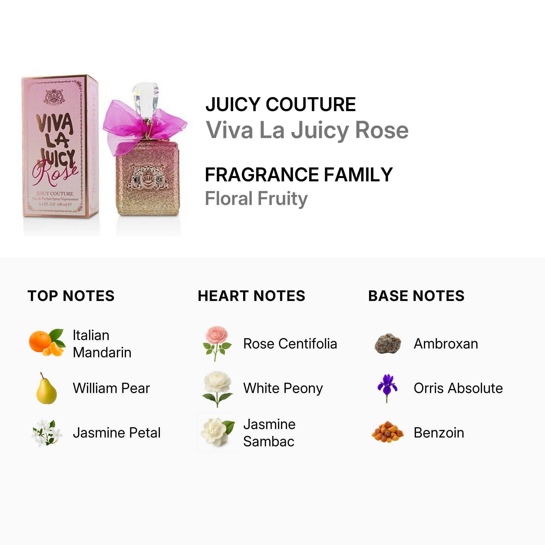 Juicy Couture Viva La Juicy Rose Eau De Parfum Spray, Perfume for