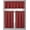 Burgundy, variant on Solid 3-Piece Room Darkening Kitchen Window Curtain Tiers and Valance Set (Navy)