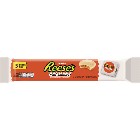 Reese's Snack Size White Peanut Butter Cups Candy, 2.75 Oz.