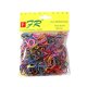 thumbnail image 1 of Anillos para el cabello, pinzas para el cabello, joyas para trenzas, paquete de 1000, bandas elásticas de goma desechables de colores para el cabello para niñas., 1 of 3