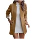thumbnail image 1 of Abrigos de Invierno Para Mujer Trajes de Moda Chaquetas de Abrigo de Manga Larga Con Solapa Superior Odeerbi ODB171881, 1 of 7