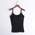 thumbnail image 2 of Women Tank With Built-in Bra Adjustable Spaghetti Strap Tank Top Gift For Christmas Birthday New Year, 2 of 5