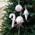 thumbnail image 6 of SeekLGT Cute Christmas Ice Cream Dessert Ornaments Mini Faux Donut Cupcake Candy Tree Hanging Decor Colorful Sweet Treat Props for Holiday Party, 6 of 9