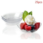 25Pcs Ice Cream Cup Fruit Candy Cake Jelly Yogurt Mousse Dessert ContainerLWCAAL