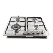 CNCEST 4 Burners Battery Ignition Gas Cooktop Stoves 23 LPG/NG Built-in Gas Hob