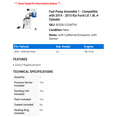 thumbnail image 2 of Fuel Pump Assembly 1 - Compatible with 2014 - 2015 Kia Forte LX 1.8L 4-Cylinder - Autopart Premium, 2 of 2