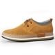 thumbnail image 5 of Zapatos de una sola capa de tamaño pequeño con cordones y agujeros de cuero estilo coreano con aumento de altura interior invisible para hombre de Four Seasons, 5 of 5