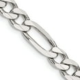 thumbnail image 1 of Sterling Silver 6.75mm Figaro Chain (18 X 6.75) Made In Italy qfg180-18, 1 of 5