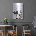 thumbnail image 4 of Luxe Metal Art 'Watercolor Cow Portrait I' by Grace Popp, Metal Wall Art, 24"x36", 4 of 9