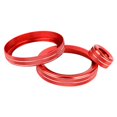 thumbnail image 1 of Air Conditioning Knob Ring,3Pcs/Set Aluminum Air Conditioning Air Conditioning Knobs Trim Car Trim Accessory Stylish and Modern, 1 of 5