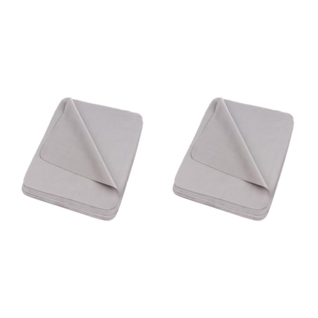 Decodeary 10 Pcs Chiffon de Nettoyage en Microfibre pour Lunettes, Objectif de Caméra, Téléphones Portables Gris 2ensemble