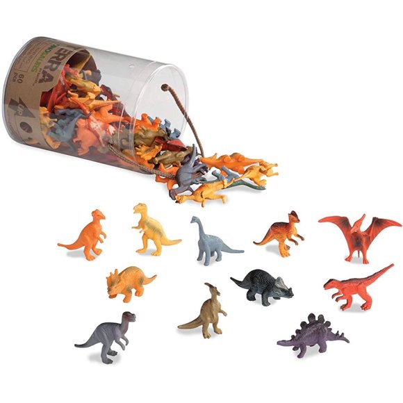 Terra by Battat – Dinosaurios – Figuras de juguete de dinosaurio en miniatura variadas para niños 3+ (60 Pc), 2