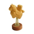 thumbnail image 2 of Decoración del tablero del automóvil Caballo mecedor Decoración Madera Lindo Regalo Escultura para Estilo C, 2 of 7