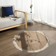 thumbnail image 4 of Langgg Soft Jute Area Rug Braided Tassel Design Chair Pad Coffee Table for Study area rug Round Jute Throw Rug Floor Mat 45cm, 4 of 9