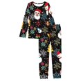 thumbnail image 2 of Renewold Matching Family Christmas Pajamas Set Soft Holiday Clothes Sleepwear for Men Size 4XL 2 Pieces Cozy Round Neck Loungewear Pj Set with Pockets, 2 of 5