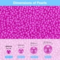 thumbnail image 2 of Uxcell 5000Pcs Faux Pearl for Crafting, 4mm No Hole ABS Round Pearls Beads for Cosmetic Boxes, DIY, Hot Pink, 2 of 5