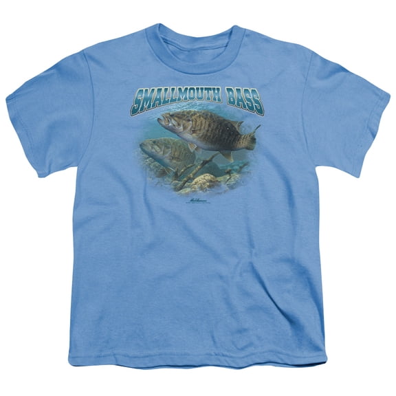 Trevco Sportswear WW164-YT-4 Wildlife Ganging Up Youth Short Sleeve T-Shirt, Carolina Blue - Extra Large