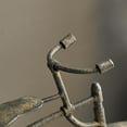 thumbnail image 6 of 16" x 14" Black Metal Weathered Vintage Bike Sculpture with Wood Block Base, by DecMode, 6 of 19