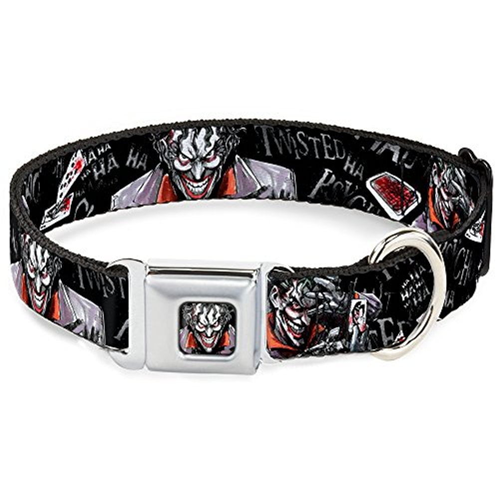 Dog Collar JKQJoker Face Stare Full Color Joker BRILLIANTLY TWISTED
