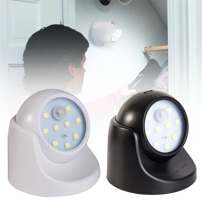 360° PIR Sensor Motion 7 LED Security Light Wall Cupboard Lamp  Battery Operated 