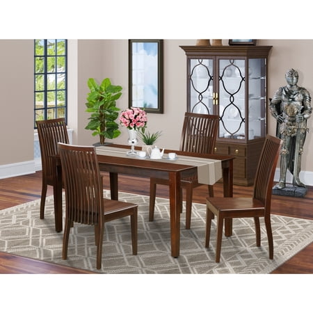 5 Piece Dining Set - Kitchen Table with 4 Chairs - Modern Dining Room Furniture
