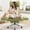 Green, variant on FASTES Big and Tall Office Chair, Ergonomic Desk Chair Executive PU Leather Chair with Footrest, High Back Home Office Chair Computer Chair Flip Armrests for Pets & Cross Legged Sitting, Black