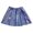 Blue, variant on Girls Shiny Metallic Pleated Flared Min𝗂 Skater Skort Skirt Elastic Waist A-line Dance Skirt Performance wear Toddler Easter Dress