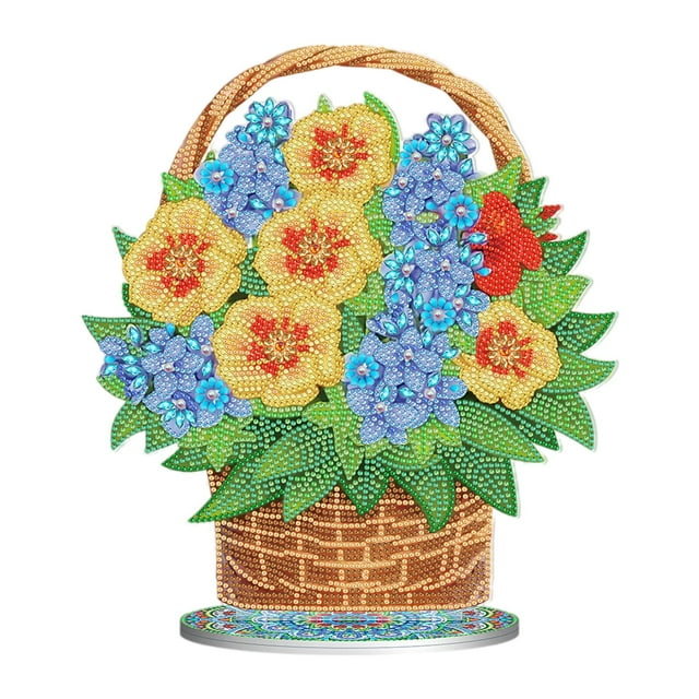 GUOOL Cartoon s Ornament Drawing Colorful Rhinestones Handmade Arts children room 13.8CM 27.5x29.5CM