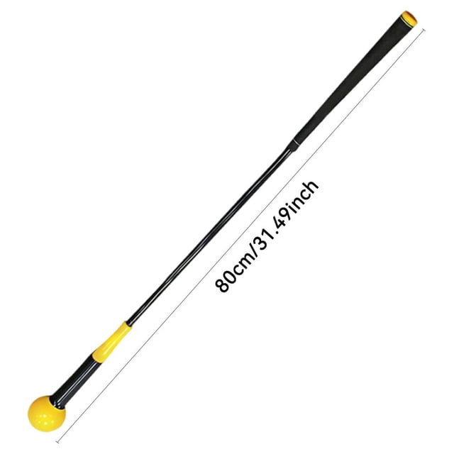 Soft Club 80cm Golf Swing Trainer Stick Golf Warm-Up Stick Golf Swing Practice Rod Golf Warm-up Swing Power Trainer For Swing Yellow