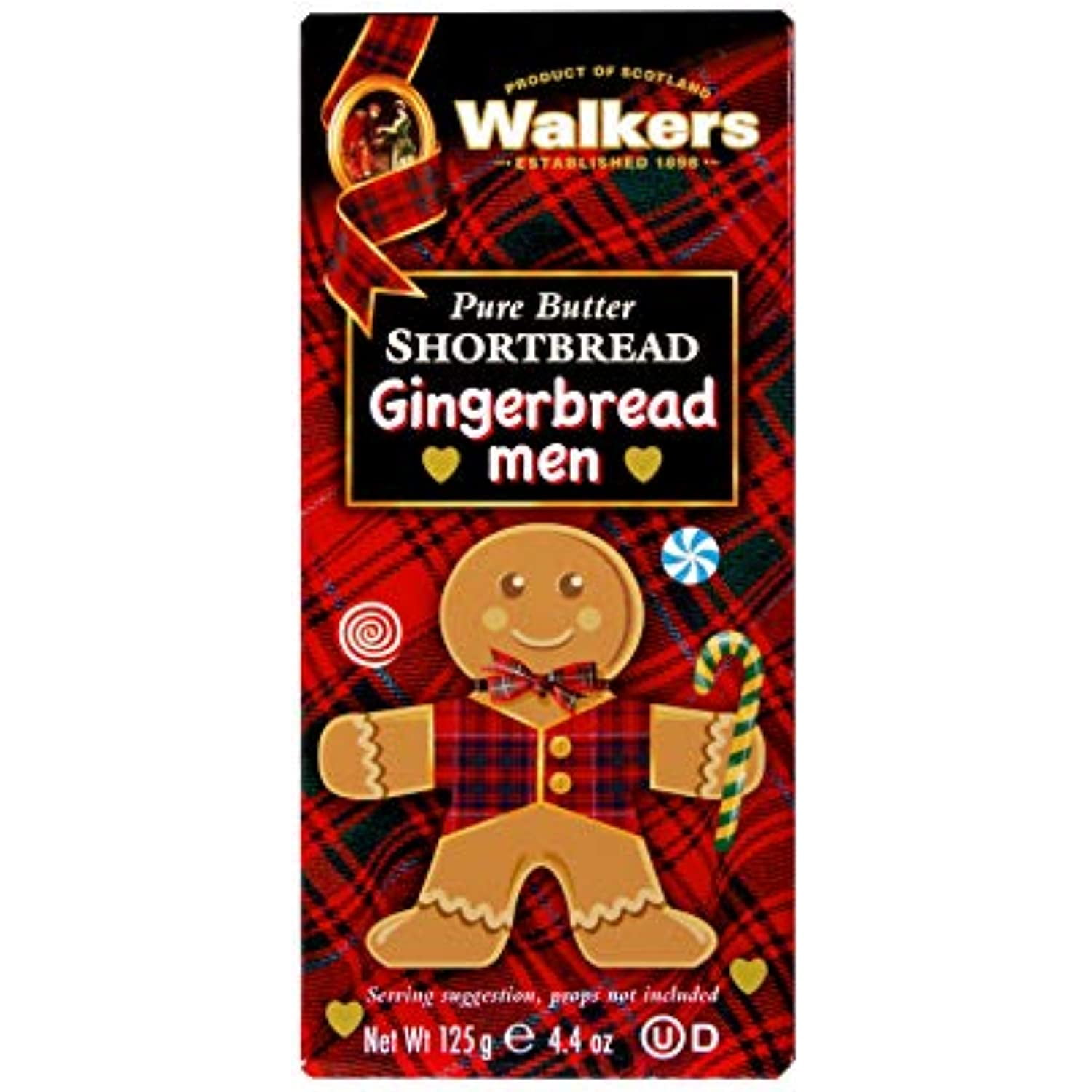 Walkers Shortbread Gingerbread Men, 8 Gingerbread Men Cookies, 4Oz