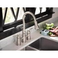 thumbnail image 2 of Moen Weymouth Bridge Pull Down Kitchen Faucet, Spot Resist Stainless, Dual Lever Handles, 1.5 GPM, Power Boost, Pull-Down Sprayer with Four Spray Functions, S73204SRS, 2 of 2