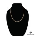 thumbnail image 2 of Collar de oro de 14 quilates con colgante de corona de diamantes, el mejor regalo unisex para madre, padre, novia, novio, ella, él, collar de cadena Figaro de 14 quilates de Aria Jeweler Daily, 2 of 5