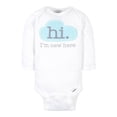 thumbnail image 1 of Set De Pañaleros Gerber Essential Unisex Talla 6-9 Meses "HI" Manga Larga Color, 1 of 4