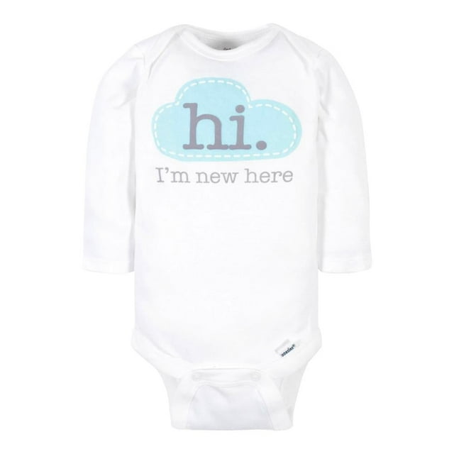 Set De Pañaleros Gerber Essential Unisex Talla 6-9 Meses "HI" Manga Larga Color