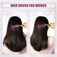 thumbnail image 2 of Unique Bargains Cepillo de pelo para desenredar para mujeres, cepillo de viaje, cepillo de peluquero, herramientas para cabello rizado y ondulado, arcoíris, 2 of 7
