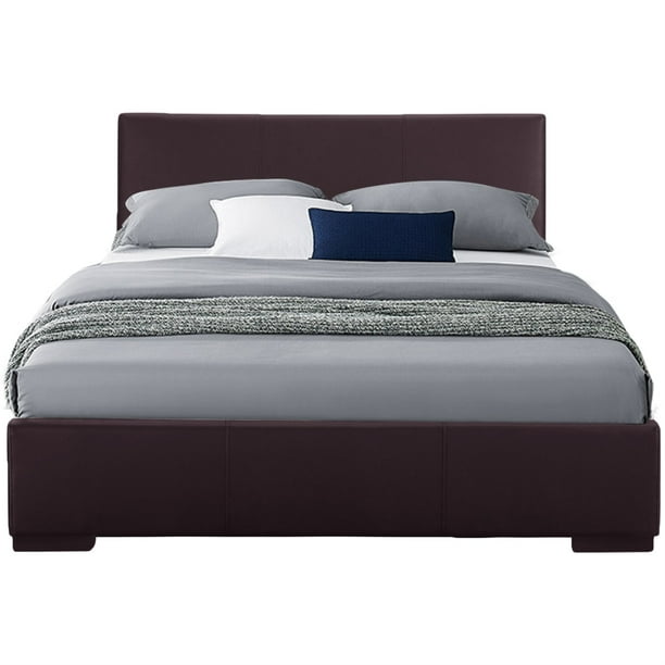 Abbey Platform Bed, Brown, Queen