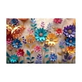 thumbnail image 2 of CaiYueKe 2D Flat Print Floral Bath Mat Non-Slip Absorbent Fast-Drying Bathroom Rug Soft with Vibrant Flower Patterns Machine Washable Floor Mat for Kitchen Laundry Room Decor, 2 of 8