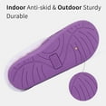 thumbnail image 6 of Litfun Fuzzy Slippers for Women Chenille Knit Fleece Slippers Memory Foam House Shoes, Purple, Size 5-6.5, 6 of 8