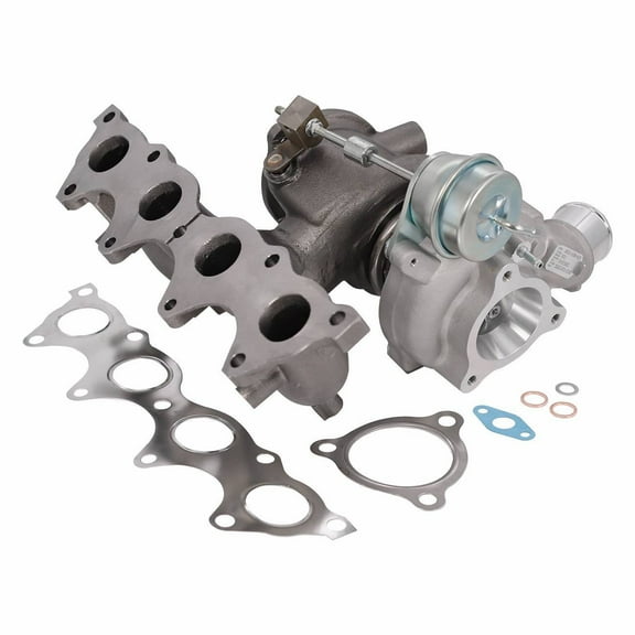 EGOESWELL 282312B700 Premium Silver Individual Turbocharger with Bracket, Upgrade for Enhanced Engine Performance