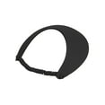 thumbnail image 3 of Top Headwear Women's Cotton Foam Visor- Stretch Sun Protection Hat, 2 PC White/Black, 3 of 3