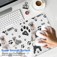thumbnail image 4 of Long Mouse Pads for Desk,Schnauzer Dog and Footprints Desk Mats on Top Of Desks, Desk Mouse Pad Extra Large with 3mm Non-Slip Base and Stitched Edge for Gaming,Office,Work,Home 31.5"x11.8", 4 of 6