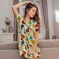 thumbnail image 3 of Vsdgher Différents Types de Guitares Motif Chemise de Nuit à Manches Courtes Col Rond Mignonne Robe de Nuit Confortable, 3 of 6