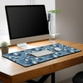 thumbnail image 7 of Large Desk Pads Blue and White Desktop Pad, Pc Mouse Pad Keyboard Mat, Desk Pad Gaming Waterproof Non-Slip Rubber Base, 35.4 X 15.7 inch for Work/Game/Office/Home Japanese Abstract Waves, 7 of 7